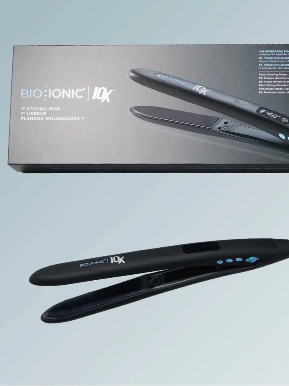 Bio Ionic 10X 1" Styling Iron Pre-Owned Used Sparingly *NO BOX*